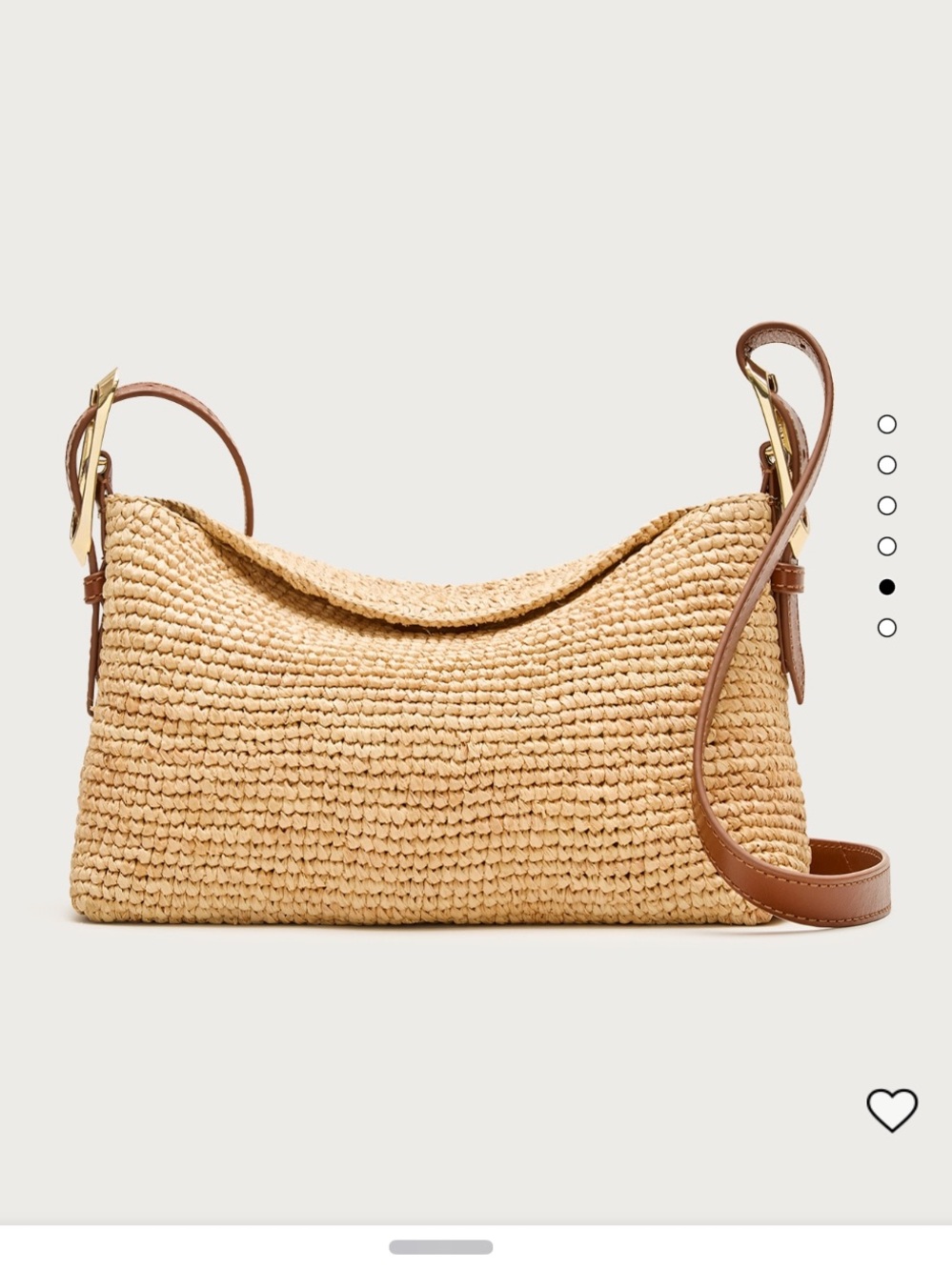 J Crew Berkeley small handknotted shoulder bag in raffia - Picture 2 of 8
